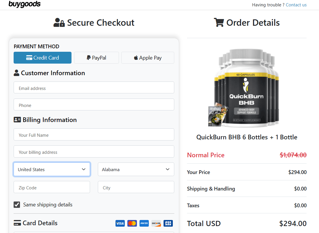 Buy QuickBurn Online